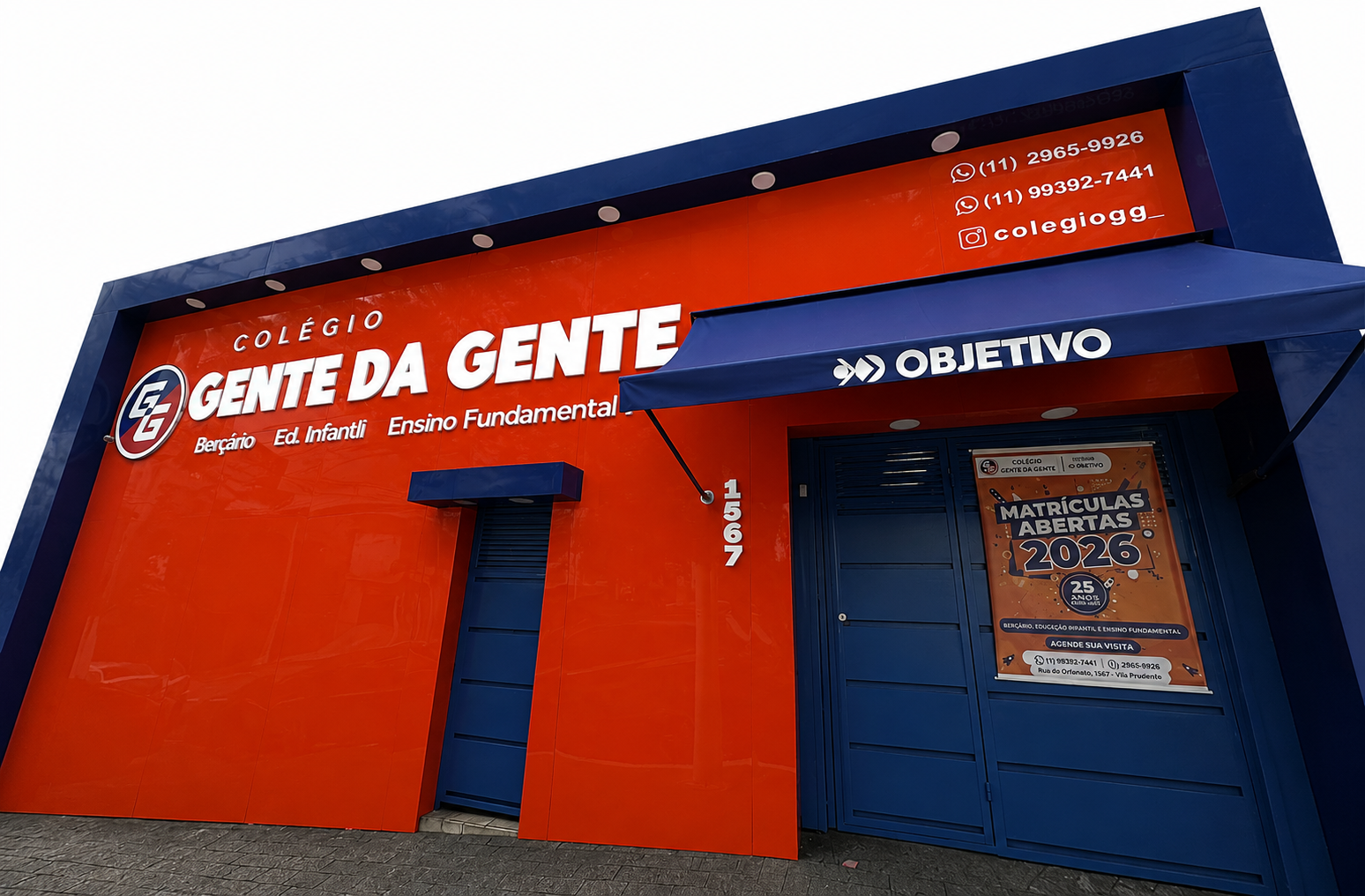 Fachada do Colégio Gente da Gente